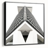Brutalist Wall Art | Geometric Architectural Structure | Industrial Print