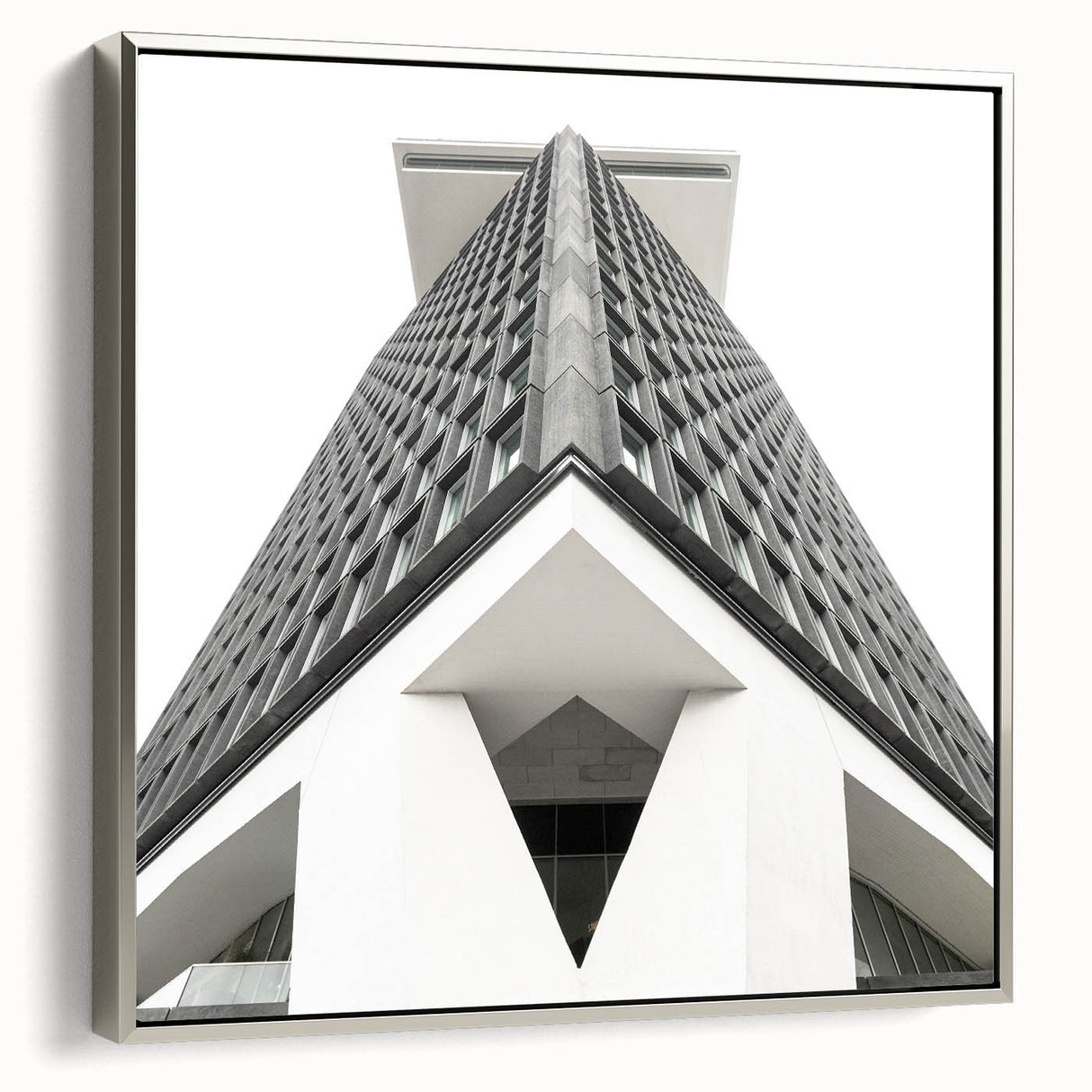 Brutalist Wall Art | Geometric Architectural Structure | Industrial Print