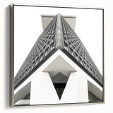 Brutalist Wall Art | Geometric Architectural Structure | Industrial Print