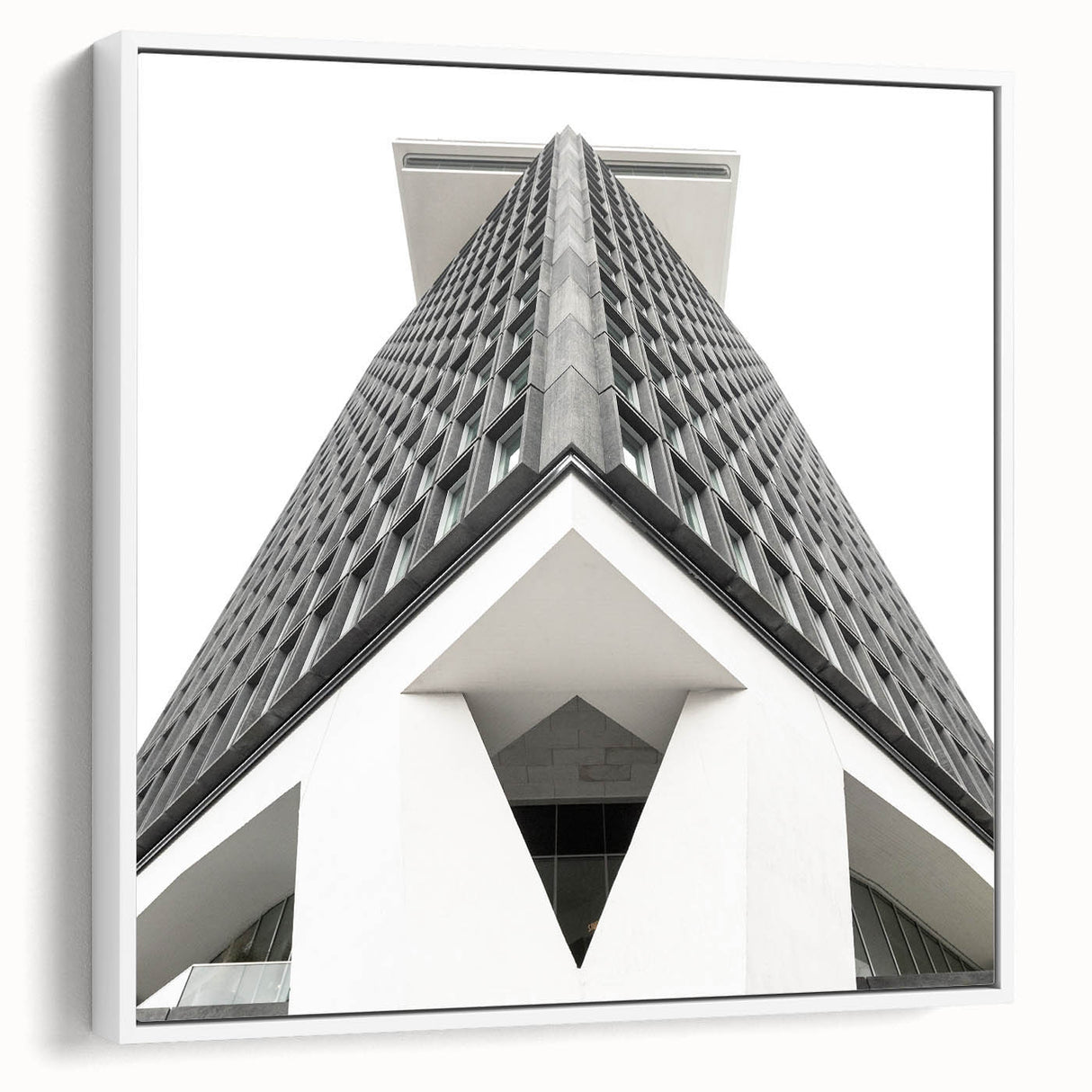 Brutalist Wall Art | Geometric Architectural Structure | Industrial Print