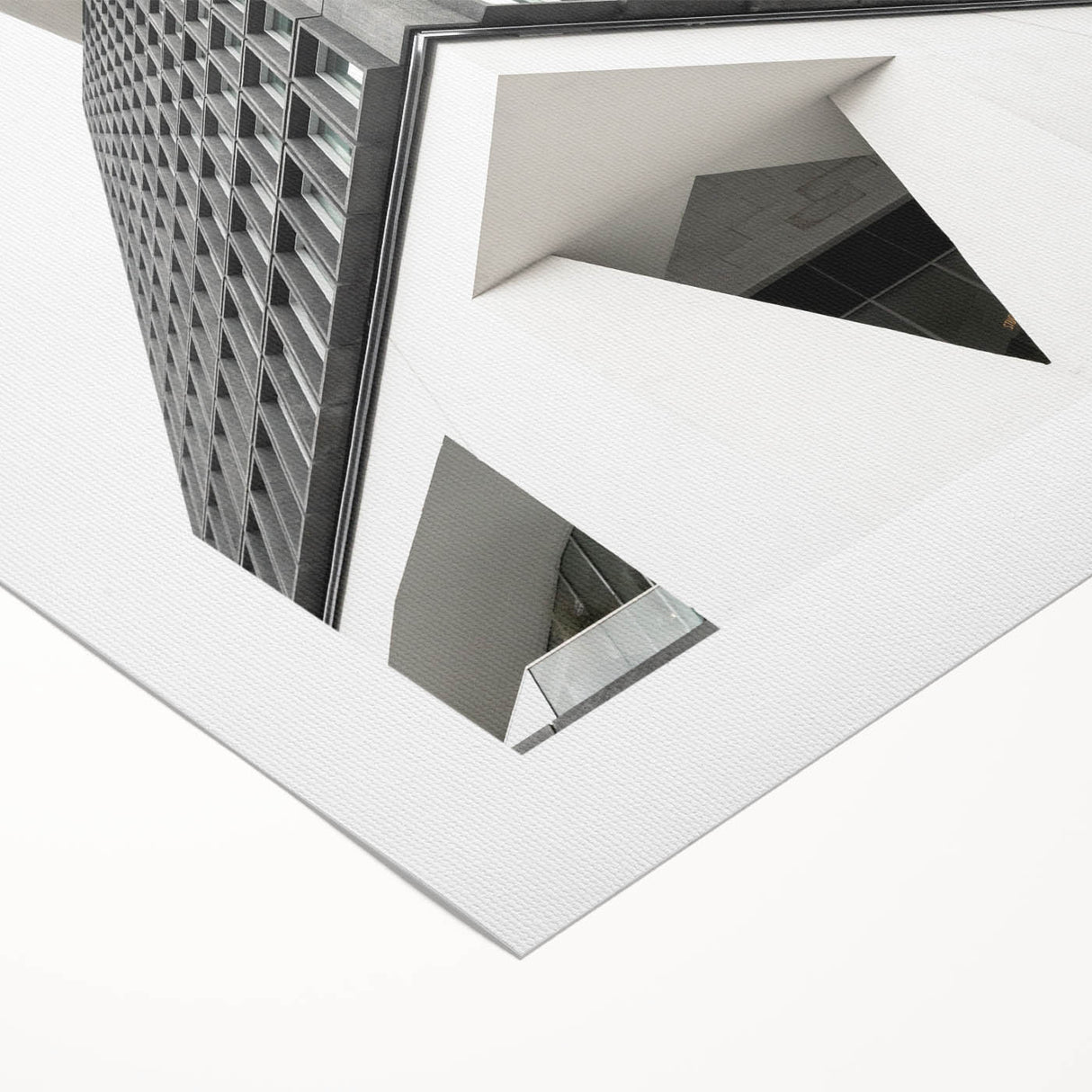 Brutalist Wall Art | Geometric Architectural Structure | Industrial Print