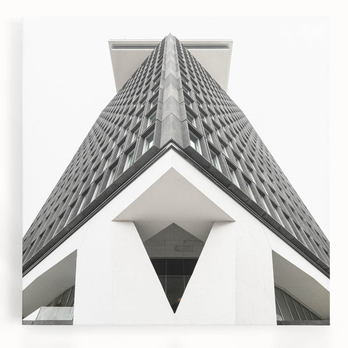 Brutalist Wall Art | Geometric Architectural Structure | Industrial Print