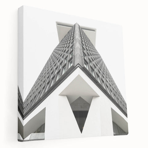 Brutalist Wall Art | Geometric Architectural Structure | Industrial Print