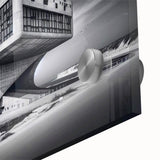 Futuristic Brutalist Wall Art | Surreal Coastal Concrete Architecture Design