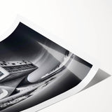 Futuristic Brutalist Wall Art | Surreal Coastal Concrete Architecture Design