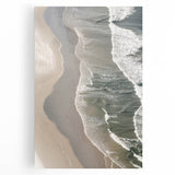 Serene Coastal Wall Art - Aerial Beach-Themed Ocean Print for Nautical Decor