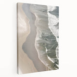 Serene Coastal Wall Art - Aerial Beach-Themed Ocean Print for Nautical Decor