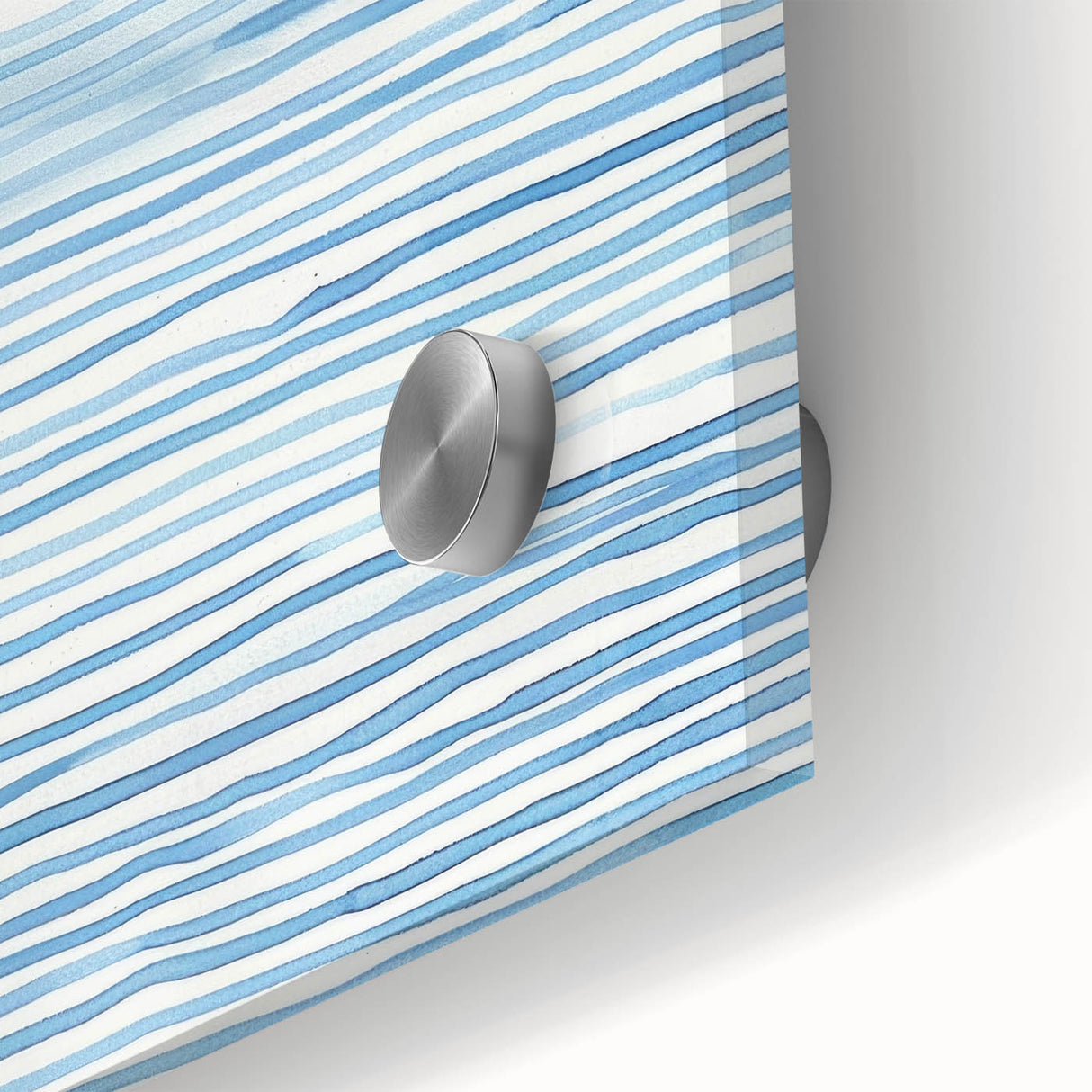 Abstract Coastal Wall Art - Nautical Ocean-Inspired Blue Line Print Decor
