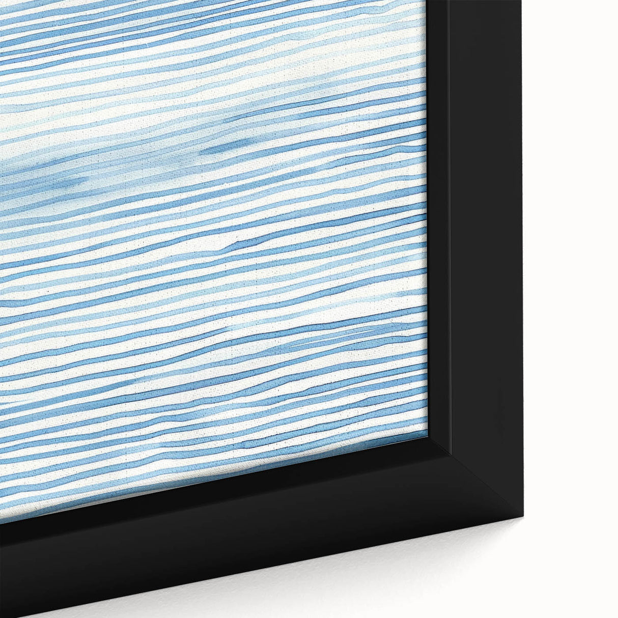 Abstract Coastal Wall Art - Nautical Ocean-Inspired Blue Line Print Decor