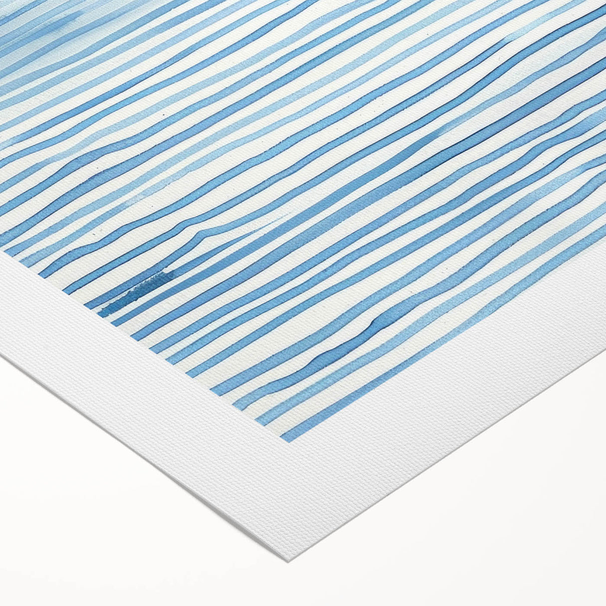 Abstract Coastal Wall Art - Nautical Ocean-Inspired Blue Line Print Decor