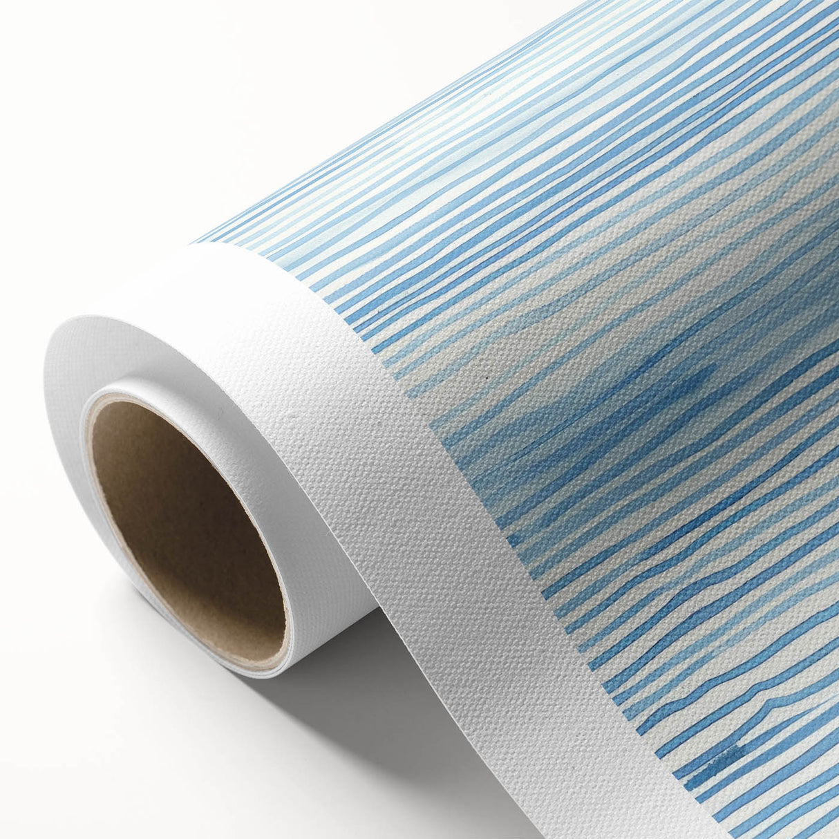 Abstract Coastal Wall Art - Nautical Ocean-Inspired Blue Line Print Decor