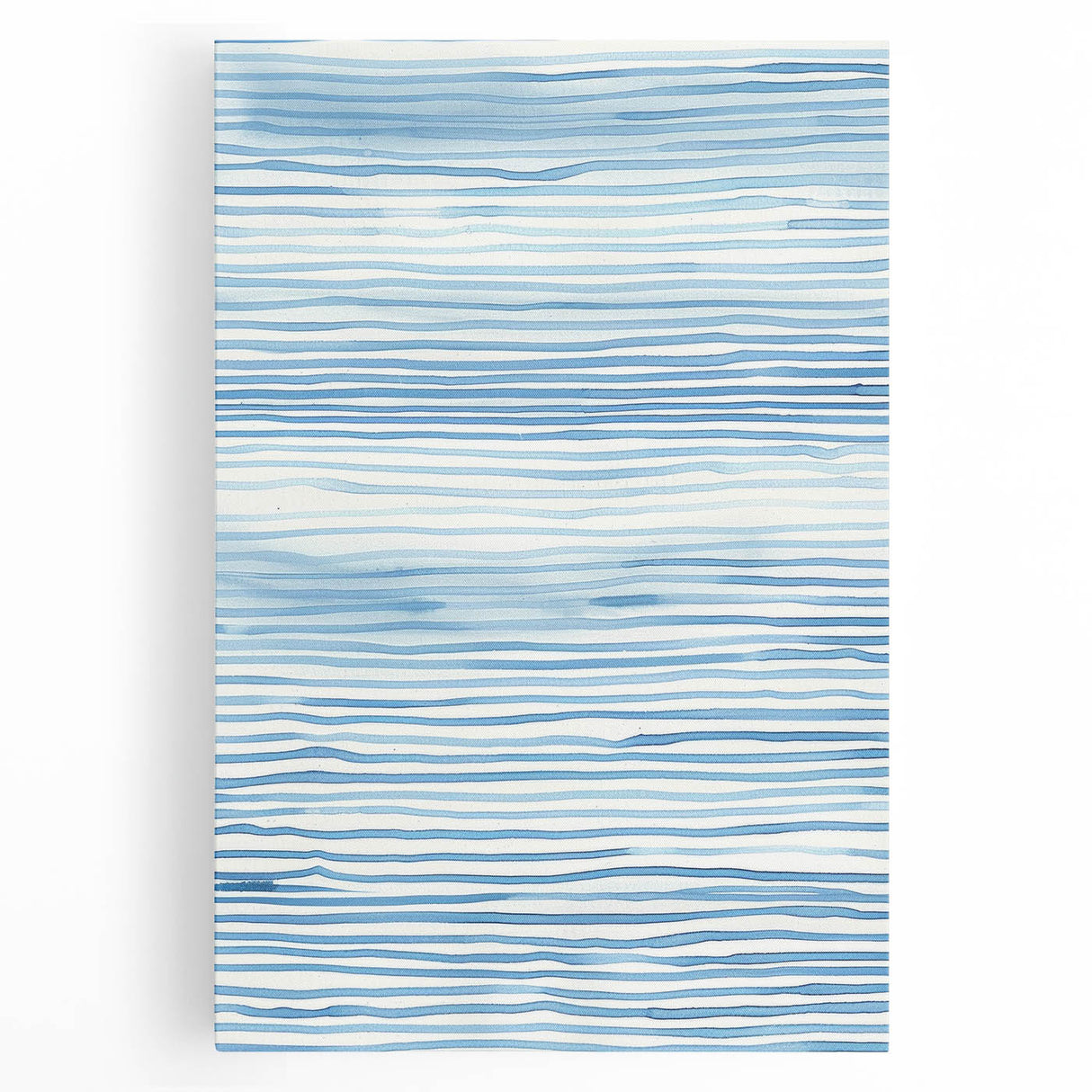 Abstract Coastal Wall Art - Nautical Ocean-Inspired Blue Line Print Decor