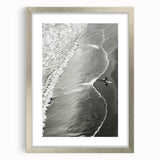 Surfer Coastal Wall Art - Nautical Beach-Themed Ocean Surfing Print Decor