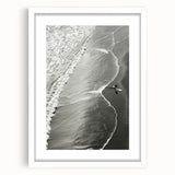 Surfer Coastal Wall Art - Nautical Beach-Themed Ocean Surfing Print Decor