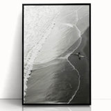 Surfer Coastal Wall Art - Nautical Beach-Themed Ocean Surfing Print Decor