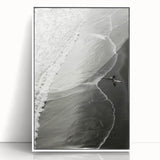 Surfer Coastal Wall Art - Nautical Beach-Themed Ocean Surfing Print Decor