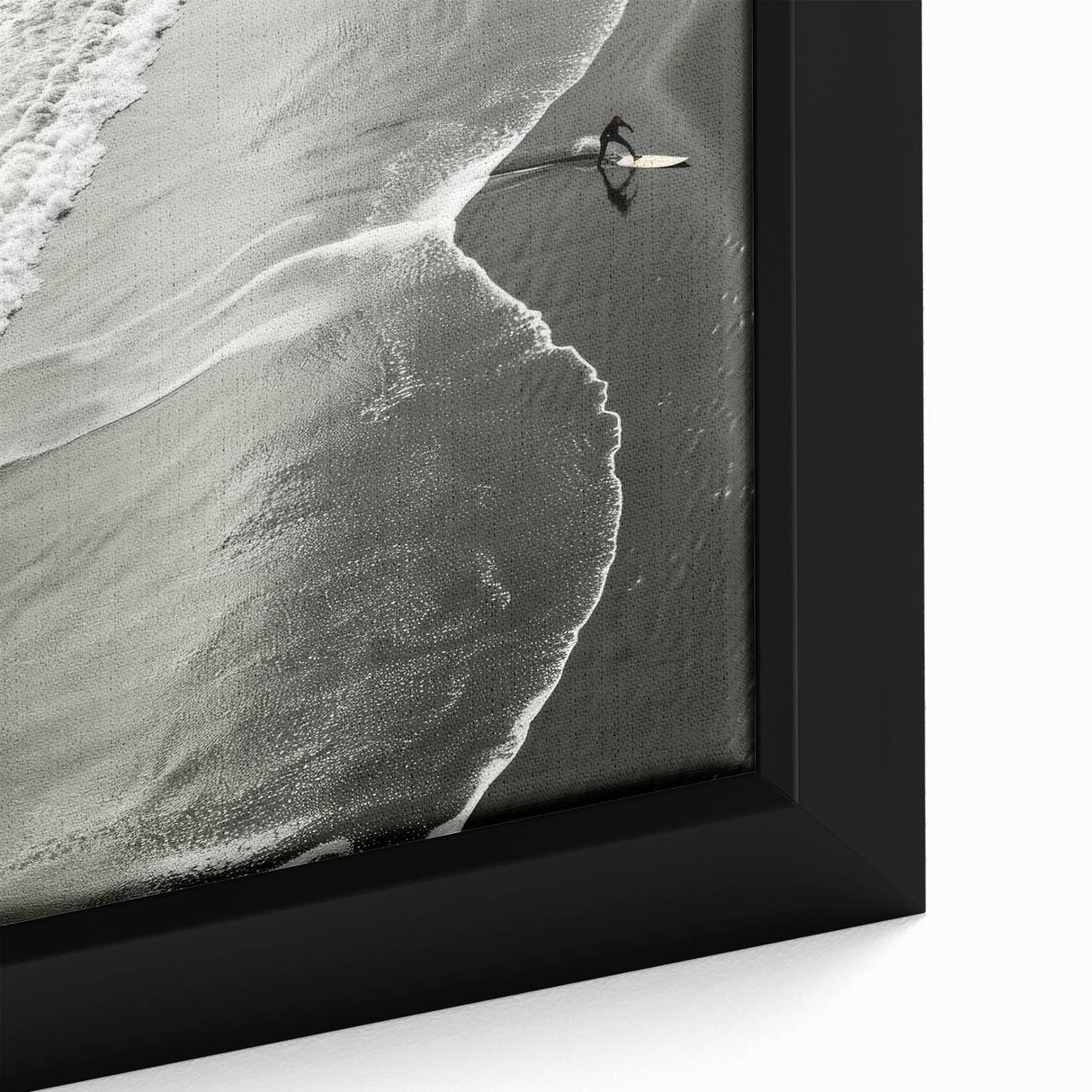 Surfer Coastal Wall Art - Nautical Beach-Themed Ocean Surfing Print Decor