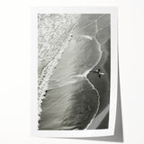 Surfer Coastal Wall Art - Nautical Beach-Themed Ocean Surfing Print Decor