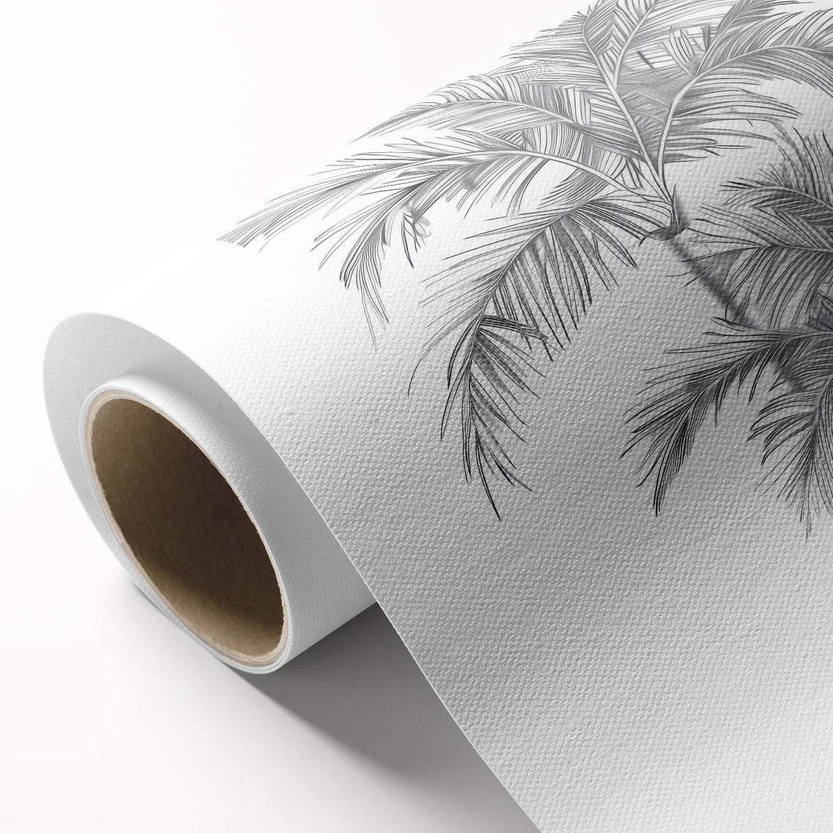 Monochrome Palm Trees Coastal Wall Art - Nautical Tropical Decor Print