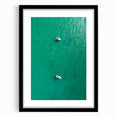Sailboats on Turquoise Waters - Coastal Wall Art for Nautical Decor