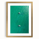 Sailboats on Turquoise Waters - Coastal Wall Art for Nautical Decor