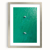 Sailboats on Turquoise Waters - Coastal Wall Art for Nautical Decor