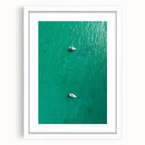 Sailboats on Turquoise Waters - Coastal Wall Art for Nautical Decor