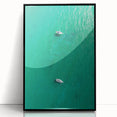 Sailboats on Turquoise Waters - Coastal Wall Art for Nautical Decor