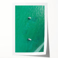 Sailboats on Turquoise Waters - Coastal Wall Art for Nautical Decor