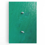 Sailboats on Turquoise Waters - Coastal Wall Art for Nautical Decor