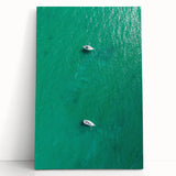 Sailboats on Turquoise Waters - Coastal Wall Art for Nautical Decor
