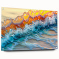 Nautical Decor – Vibrant Ocean Wave Coastal Wall Art for Beach Homes