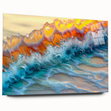 Nautical Decor – Vibrant Ocean Wave Coastal Wall Art for Beach Homes