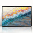 Nautical Decor – Vibrant Ocean Wave Coastal Wall Art for Beach Homes