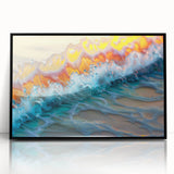 Nautical Decor – Vibrant Ocean Wave Coastal Wall Art for Beach Homes