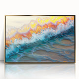 Nautical Decor – Vibrant Ocean Wave Coastal Wall Art for Beach Homes