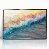Nautical Decor – Vibrant Ocean Wave Coastal Wall Art for Beach Homes