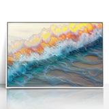 Nautical Decor – Vibrant Ocean Wave Coastal Wall Art for Beach Homes