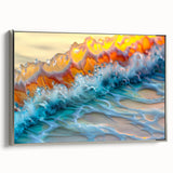 Nautical Decor – Vibrant Ocean Wave Coastal Wall Art for Beach Homes
