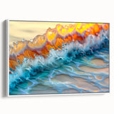 Nautical Decor – Vibrant Ocean Wave Coastal Wall Art for Beach Homes
