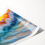 Nautical Decor – Vibrant Ocean Wave Coastal Wall Art for Beach Homes