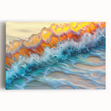 Nautical Decor – Vibrant Ocean Wave Coastal Wall Art for Beach Homes
