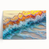 Nautical Decor – Vibrant Ocean Wave Coastal Wall Art for Beach Homes