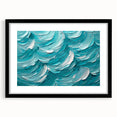 Textured Abstract Coastal Wall Art – Ocean Waves Blue Seaside Print
