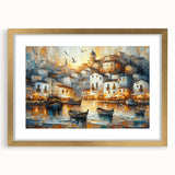 Seaside Village Coastal Wall Art – Nautical Decor for Home Interiors