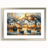 Seaside Village Coastal Wall Art – Nautical Decor for Home Interiors