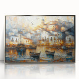 Seaside Village Coastal Wall Art – Nautical Decor for Home Interiors