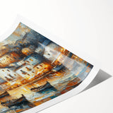 Seaside Village Coastal Wall Art – Nautical Decor for Home Interiors