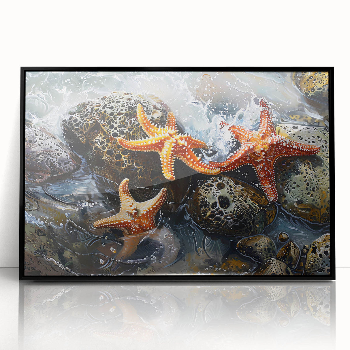 Coastal Wall Art – Starfish Ocean Art Prints for Nautical Home Decor