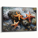 Coastal Wall Art – Starfish Ocean Art Prints for Nautical Home Decor
